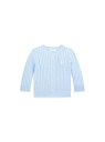 POLO RALPH LAUREN (ベビー)ケーブルニット コットン カーディガン ラルフローレン トップス カーディガン ブルー【送料無料】
