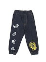 A BATHING APE BABY MILO BANANA JOGGER DENIM PANTS K ア ベイシング エイプ パンツ ジーンズ・デニムパンツ ネイビー【送料無料】