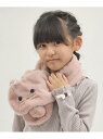 【SALE/20%OFF】axes femme kids ふわふわファーねこマフラー アクシーズファム ファッション雑貨 マフラー・ストール・ネックウォーマー ホワイト ピンク【RBA_E】