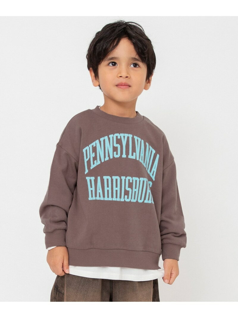 【SALE／15%OFF】BREEZE WEB限定 カレッジバリエーショントレーナー エフオーオンラインストア トップス スウェット・トレーナー ブルー ピンク レッド グリーン グレー ベージュ イエロー ブラウン【RBA_E】のサムネイル