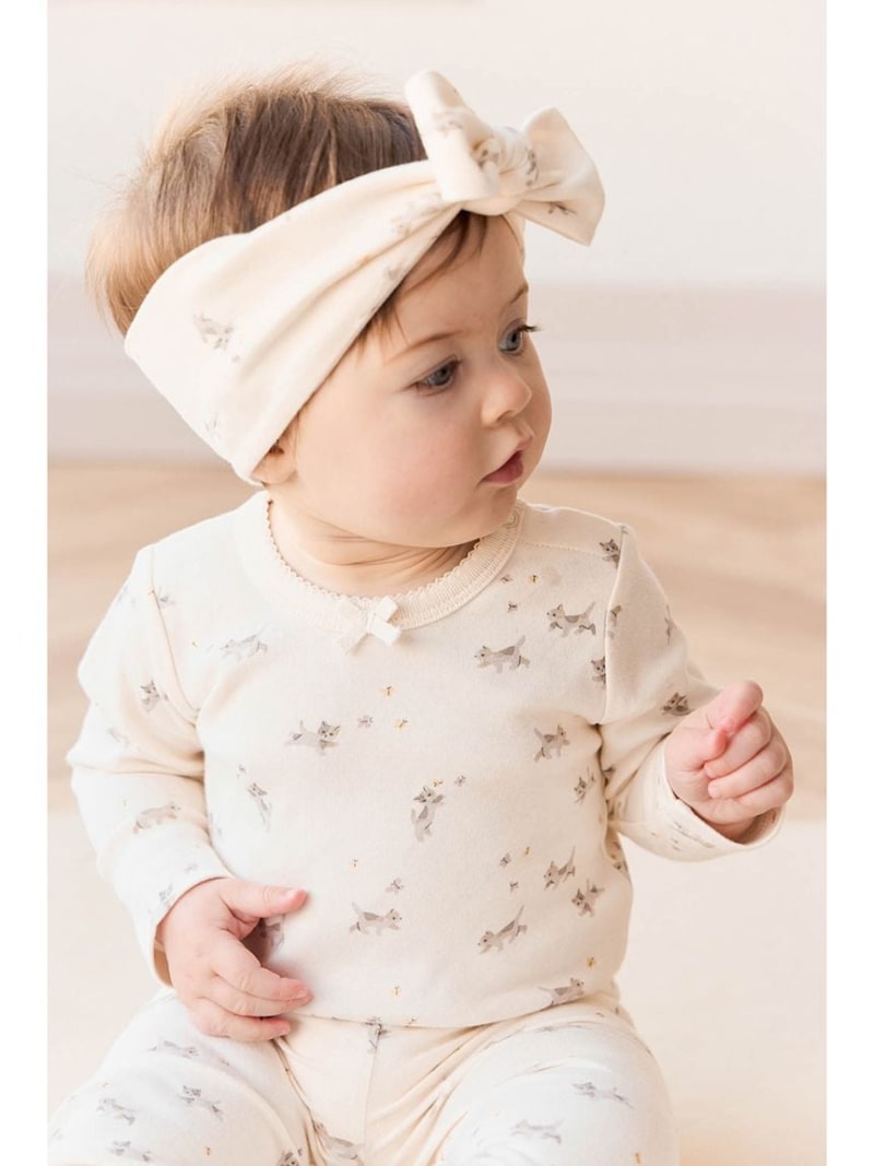 【SALE／30%OFF】JAMIE KAY 長袖ボディスーツPlayful Kittens/オーガニックコットン ジェイミーケイ マタニティウェア・ベビー用品 ロンパース・カバーオール ホワイト【RBA_E】