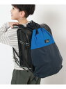 devirock ランドセルの上から背負える バイカラー ナップサック ナップサック バッグ 25SS デビロック バッグ リュック・バックパック ブルー グリ...