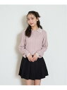 【SALE/50%OFF】Lovetoxic クロップドポロニット ナルミヤオンライン トップス ニット ネイビー ピンク ブルー ホワイト【RBA_E】