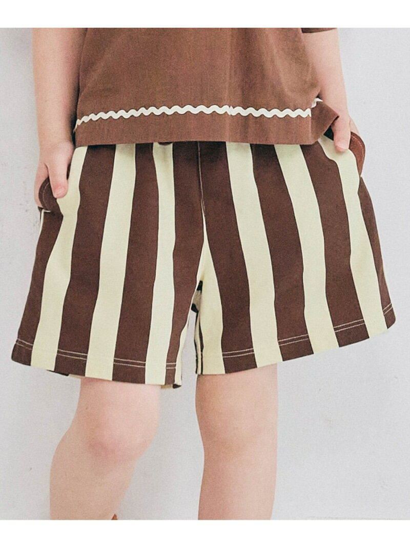 p.premier イロチ買いしたい総柄イージーハーフパンツ エフオーオンラインストア パンツ その他のパンツ カーキグリーン ブラウン ベージュ レッド グレー