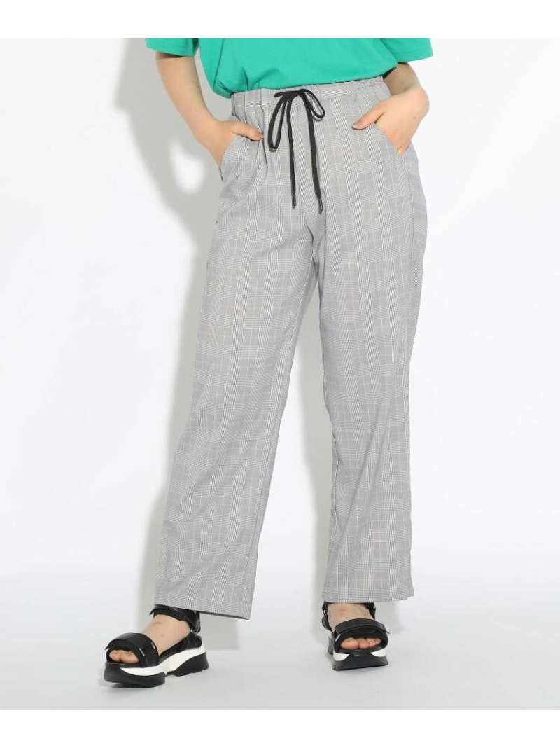 【SALE／50%OFF】PINK-latte 【接触冷感/アイスラテ】ひんやりイージーワイドパンツ ピンク ラテ パンツ その他のパンツ グレー ベージュ ブルー【RBA_E】のサムネイル