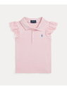 RALPH LAUREN（ラルフローレン）(ガールズ 2才~6才)アイレット ストレッチ メッシュ ポロシャツアイレット刺繍を施したフリル付きの袖で今シーズンらしくアップデートしたストレッチメッシュのポロシャツ・左胸にシグネチャーのポニー刺繍・リブのポロカラー・4つボタンの前立て・アイレット刺繍を施したフリル付きの袖・ストレートなスリット入りの裾　【素材】・本体：綿 98％、ポリウレタン 2％ 袖部分：綿 100％ 装飾部分を除く【生産国】インドネシア型番：CWPOKNIR8020415-650-1y KM1933【採寸】3：身丈364：身丈37.56：身丈41.5商品のサイズについて【商品詳細】-素材：-サイズ：3、4、6※画面上と実物では多少色具合が異なって見える場合もございます。ご了承ください。商品のカラーについて 【予約商品について】 ※「先行予約販売中」「予約販売中」をご注文の際は予約商品についてをご確認ください。 ■重要なお知らせ※ 2点以上ご購入の場合、全ての商品が揃い次第一括でのお届けとなります。お届け予定日の異なる商品をお買い上げの場合はご注意下さい。お急ぎの商品がございましたら分けてご購入いただきますようお願い致します。発送について ※ 買い物カートに入れるだけでは在庫確保されませんのでお早めに購入手続きをしてください。当店では在庫を複数サイトで共有しているため、同時にご注文があった場合、売切れとなってしまう事がございます。お手数ですが、ご注文後に当店からお送りする「ご注文内容の確認メール」をご確認ください。ご注文の確定について ※ Rakuten Fashionの商品ページに記載しているメーカー希望小売価格は、楽天市場「商品価格ナビ」に登録されている価格に準じています。 商品の価格についてRALPH LAURENRALPH LAURENのポロシャツトップスご注文・お届けについて発送ガイドラッピンググッズ3,980円以上送料無料ご利用ガイド