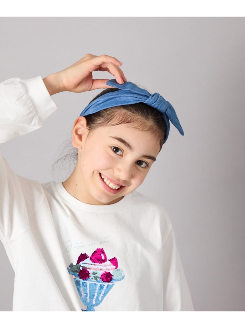 【SALE／28%OFF】a.v.v [KIDS]リボンカチューシャ アー・ヴェ・ヴェ ヘアアクセサリー その他のヘアアクセサリー ネイビー ブラック【RBA_E】