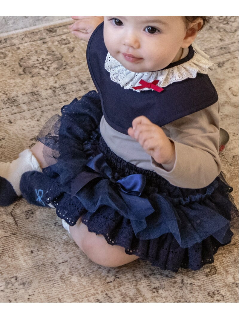 panpantutu (K)フリフリボトム/フリルパーティー パンパンチュチュ マタニティウェア・ベビー用品 ベビーボトムス ベージュ ネイビー【先行予約】*