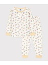 【SALE/10%OFF】PETIT BATEAU 長袖パジャマ プチバトー インナー・ルームウェア パジャマ ホワイト【RBA_E】【送料無料】