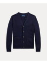 POLO RALPH LAUREN (ボーイズ 8才~20才)コットン Vネック カーディガン ラルフローレン トップス カーディガン ネイビー【送料無料】