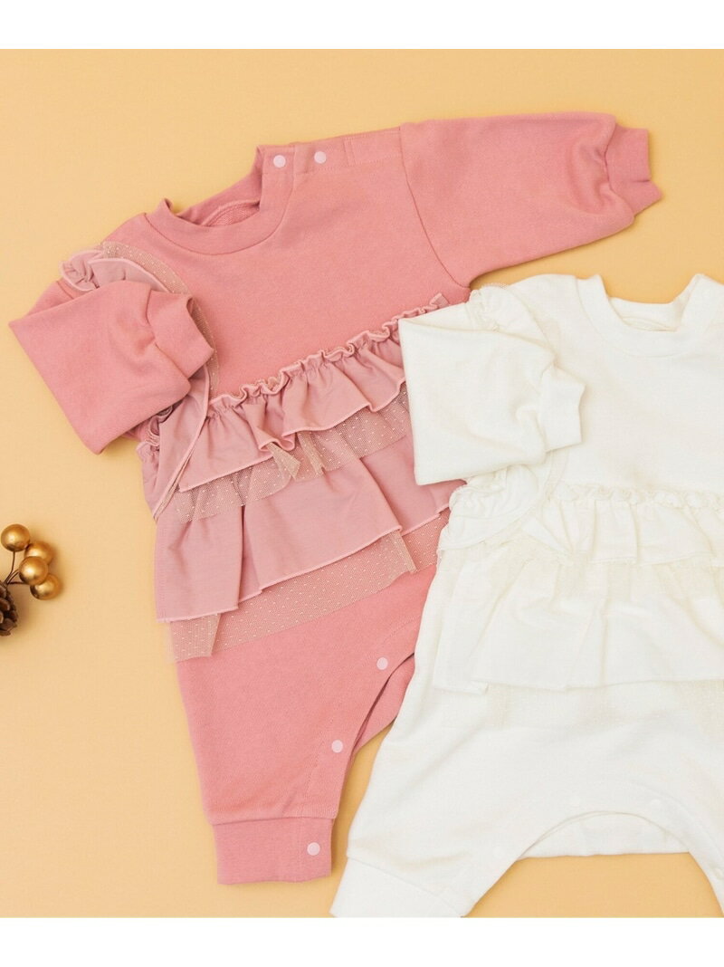 【SALE／20%OFF】BREEZE Bpop フリルドッキングカバーオール エフオーオンラインストア マタニティウェ..