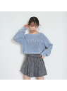 【SALE/40%OFF】Lovetoxic 【LTXC】ピグメントメッシュニット ナルミヤオンライン トップス ニット ブルー グレー グリーン【RBA_E】
