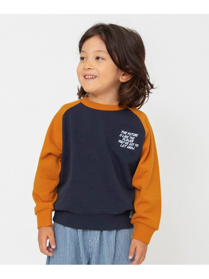楽天Rakuten Fashion Kids【SALE／14％OFF】BREEZE WEB限定 ラグランワンポイントトレーナー エフオーオンラインストア トップス スウェット・トレーナー ブルー ブラック ベージュ グレー グリーン【RBA_E】