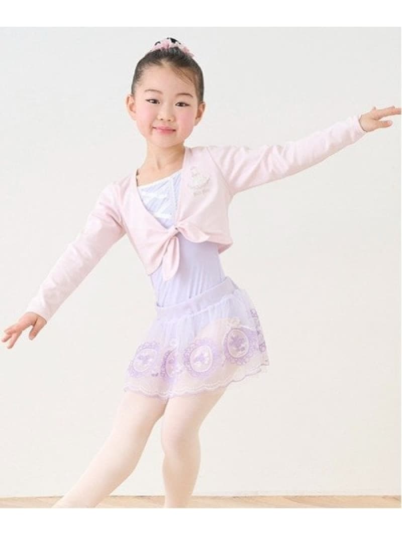 mezzo piano 【バレエ】カシュクールトップ ナルミヤオンライン トップス カーディガン ホワイト ピンク【送料無料】