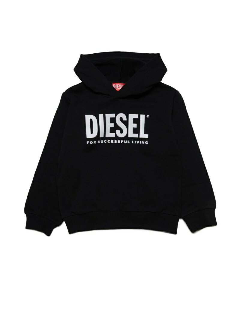 DIESEL キッズ フーディースウェット ロゴ ディーゼル トップス パーカー フーディー ブラック グレー グリーン ブルー ピンク レッド【送料無料】