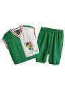 【SALE/70%OFF】moimoln 【セットアップ】ラジオマンノースリーブトップス&パンツ モイモルン スーツ・フォーマル セットアップスーツ グリーン【...