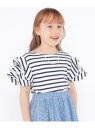 【SALE/40%OFF】SHIPS KIDS SHIPS KIDS:100~130cm / オーガニック コットン フリル スリーブ TEE シップス トップス カットソー・Tシャツ ピンク ブルー【RBA_E】【送料無料】(4)