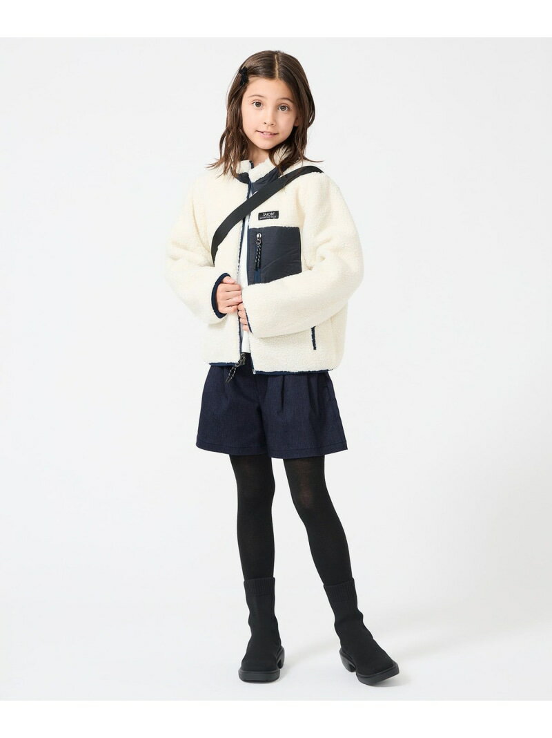 UNFILO 【UNFILO KIDS】デニムキュロット アンフィーロ パンツ キュロット ブルー