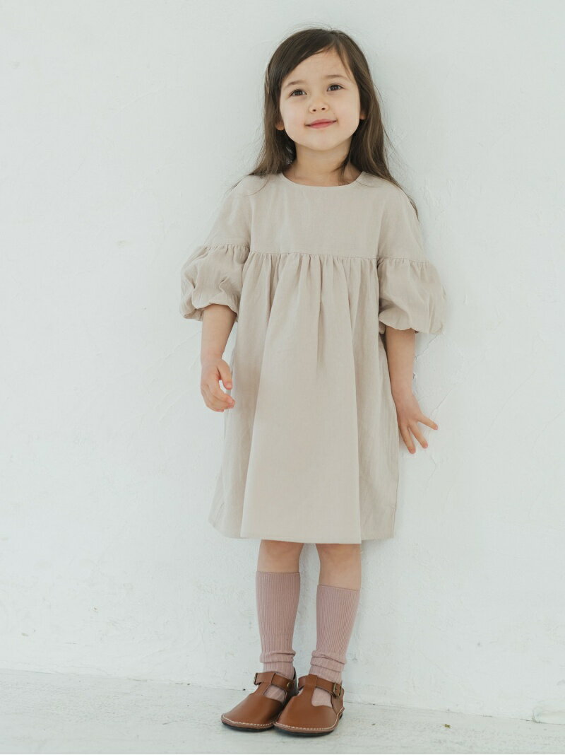 riziere riziere/(K)胸ギャザーバルーンスリーブワンピース リジェール ワンピース・ドレス その他のワンピース・ドレス ベージュ ホワイト パープル グリーン イエローのサムネイル