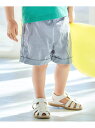 【SALE/30%OFF】BeBe ブロードストライプ裾ダブルハーフパンツ(80~90cm) ベベ オンライン ストア マタニティウェア・ベビー用品 ベビーボト...