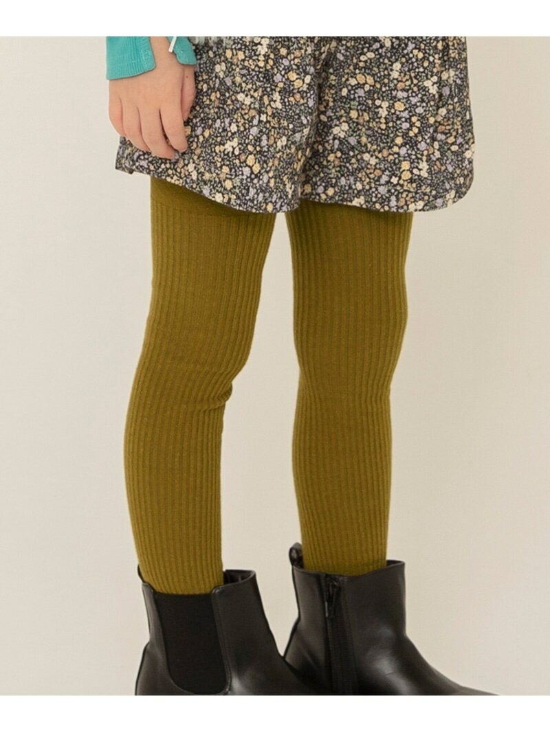 【SALE／10%OFF】apres les cours リブタイツ エフオーオンラインストア 靴下・レッグウェア タイツ・..