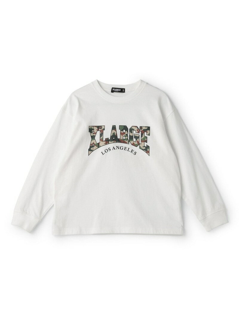 XLARGE KIDS 【福袋】カモロゴ長袖Tシャツ ナルミヤオンライン トップス カットソー・Tシャツ ホワイト【送料無料】のサムネイル