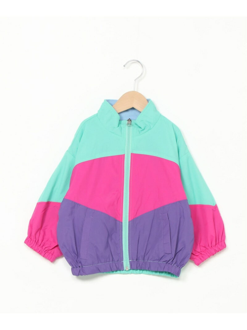 【SALE／50%OFF】OCEAN&GROUND OCEAN&GROUND/(K)レトロスポーツBIGジャケット オーシャンアンドグラウンド ジャケット・アウター ナイロンジャケット ブラック グリーン【RBA_E】(4)