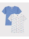 PETIT BATEAU 半袖Tシャツ2枚組 プチバトー インナー・ルームウェア その他のインナー・ルームウェア【送料無料】