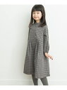 URBAN RESEARCH DOORS 『親子リンク』チェックバルーンスリーブワンピース(KIDS) アーバンリサーチドアーズ ワンピース・ドレス ワンピース ネイビー【送料無料】