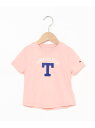 【SALE／40%OFF】TOMMY HILFIGER (K)TOMMY HILFIGER(トミーヒルフィガー) GIRLS バーシティTシャツ トミーヒルフィガー トップス カットソー・Tシャツ ピンク【RBA_E】