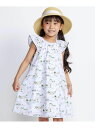 BeBe 【お揃い】ブローニュプリントローンフレアワンピース(80~150cm) ベベ オンライン ストア ワンピース・ドレス ワンピース ホワイト【送料無料】