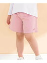 Noeil aime BeBe リップルストライプギャザーキュロット(90~130cm) ベベ オンライン ストア パンツ キュロット ブルー ピンク【送料無料...