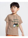 BeBe 双眼鏡立体ラバープリント天竺半袖Tシャツ(90~140cm) ベベ オンライン ストア トップス カットソー・Tシャツ ベージュ【送料無料】