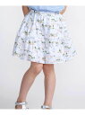 BeBe 【お揃い】ブローニュプリントローンメロウフリルキュロットパンツ(90~150cm) ベベ オンライン ストア パンツ キュロット ホワイト【送料無料】