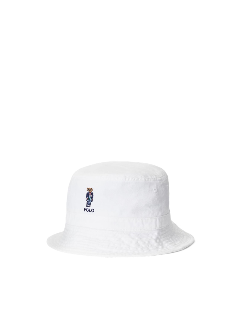 POLO RALPH LAUREN (ボーイズ 8才~20才)Polo ベア コットン ツイル バケット ハット ラルフローレン 帽子 ハット ホワイト【送料無料】