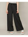 【SALE/30%OFF】JENNI love 【ウエスト調整可】リネン風ワイドパンツ ジェニィオンラインショップ パンツ その他のパンツ ベージュ ブラック【RBA_E】