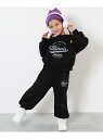 【SALE/43%OFF】devirock 【普段着でもルームウェアでも】ガールズ ぽかぽか裏起毛 プリントセットアップ デビロック インナー・ルームウェア パ...
