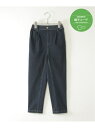 ikka 【親子コーデ】GOKU楽パンツ テーパード(120~160cm) イッカ パンツ その他のパンツ グリーン ブラック ブルー【先行予約】*