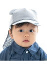 fillot de bebe reduction 【 UVカット 】オックスくま耳日よけ付きキャップ(44~50cm) ベベ オンライン ストア マタニティウェ...