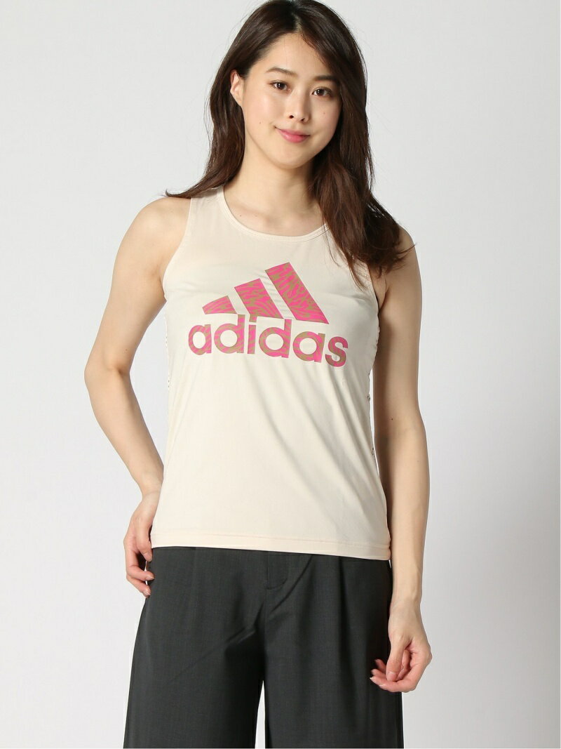 【SALE／52%OFF】adidas Sports Performance U4U AEROREADY タンクトップ [U4U AEROREADY Tank Top] アディダス アディダス カットソー タンクトップ ベージュ ホワイト