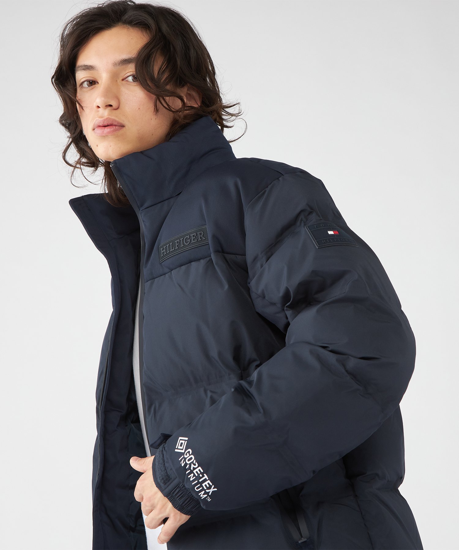 TOMMY HILFIGER (M)TOMMY HILFIGER(トミーヒルフィガー) ニューヨークゴアテックパッファジャケット トミーヒルフィガー ジャケット・アウター ブルゾン・ジャンパー ネイビー ブラック