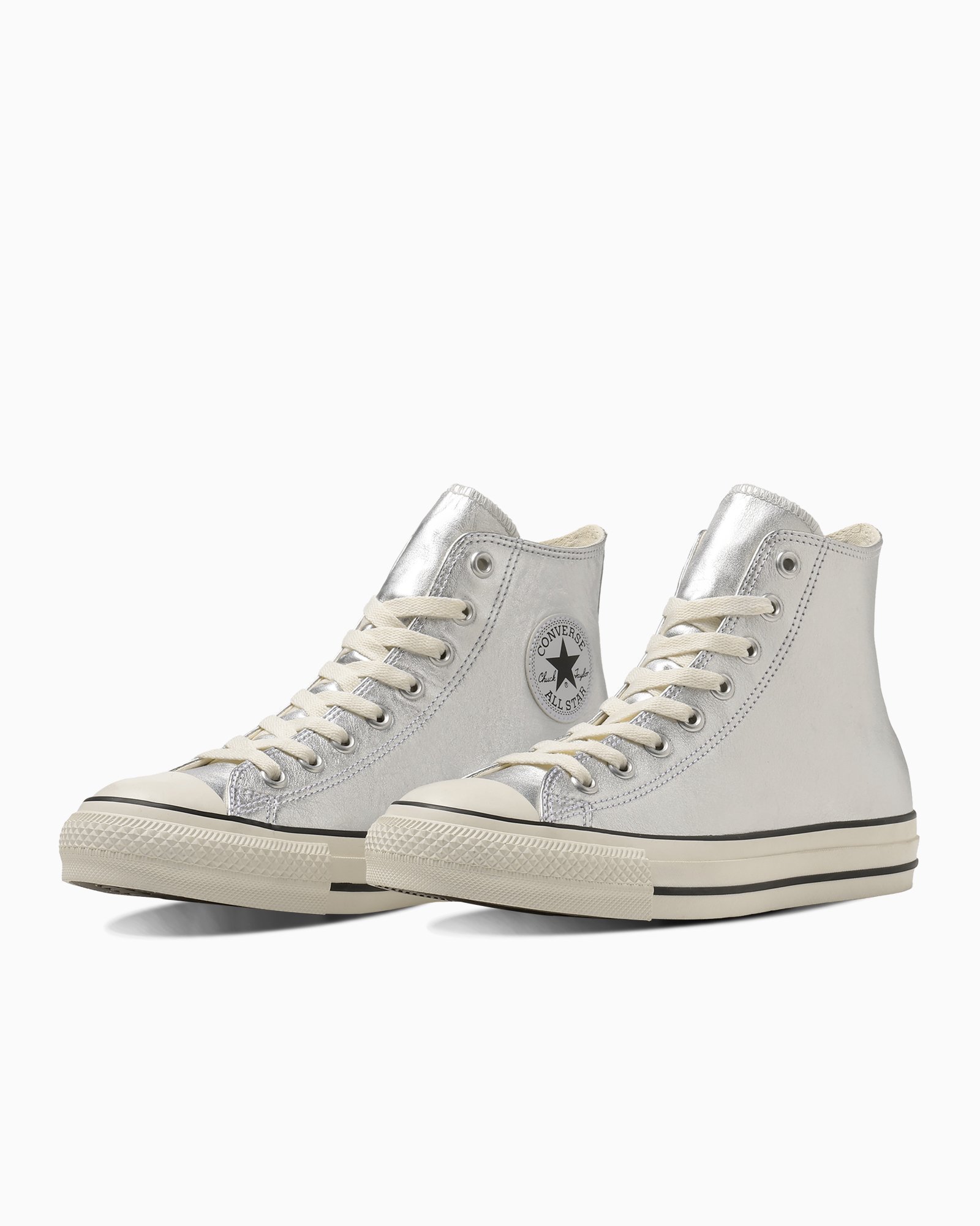 CONVERSE 【公式】レザー オールスター (R) HI ハイカット コンバース シューズ・靴 スニーカー シルバー【送料無料】