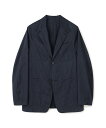 【SALE/62%OFF】TOMORROWLAND MEN コットンローン 小紋プリント ジャケットブルゾン トゥモローランド ジャケット・アウター テーラードジャケット・ブレザー ネイビー【送料無料】