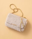 【SALE/30%OFF】23区 フェイクファー ショルダーバッグ ニジュウサンク バッグ ショルダーバッグ ブラウン ベージュ グレー【送料無料】