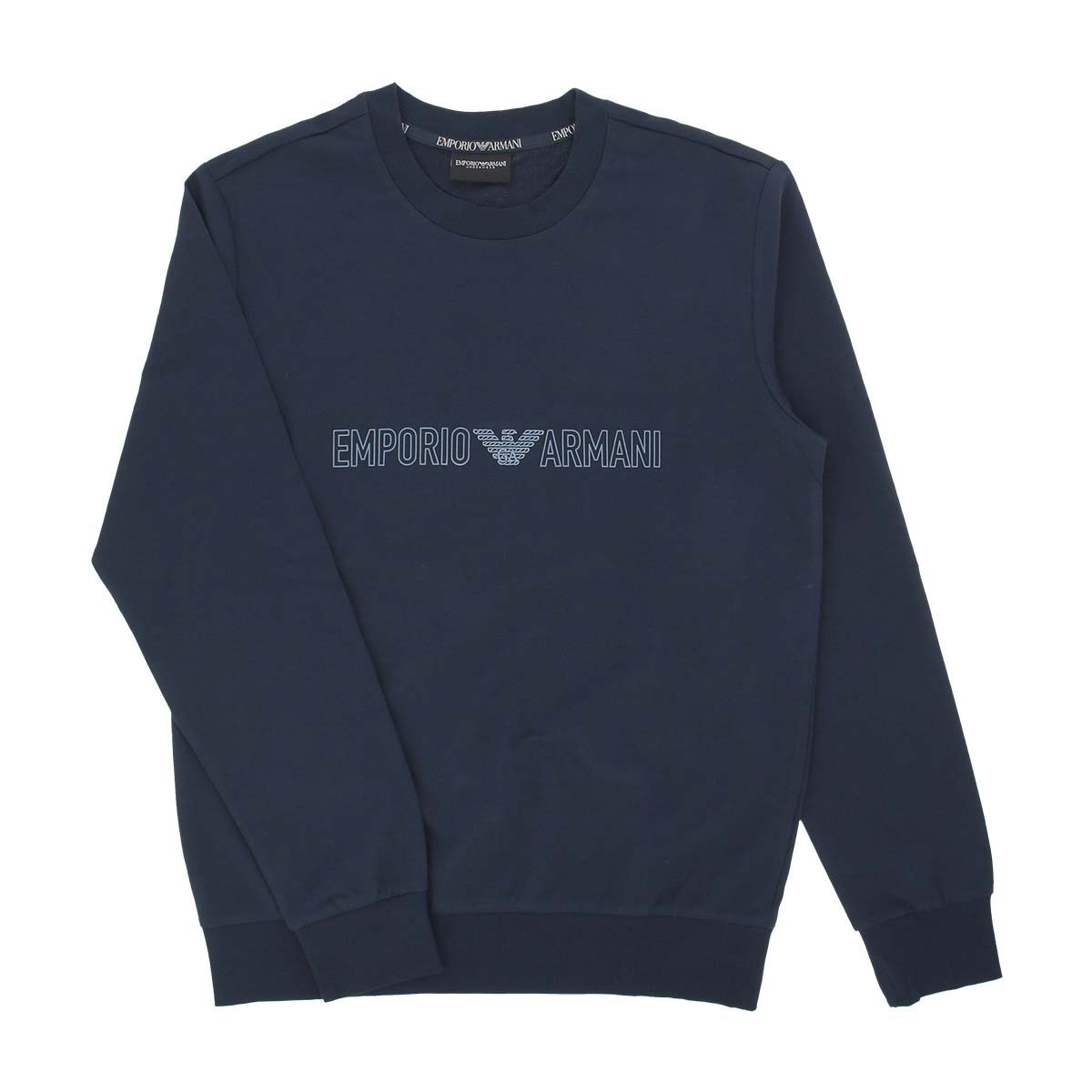 EMPORIO ARMANI EMPORIO ARMANI ALL OVER LOGO TERRY 長袖 スウェット トレーナー EUサイズ ナイガイ ..