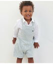 PETIT BATEAU ショートサロペット プチバトー オールインワン・オーバーオール オーバーオール・サロペット ホワイト【送料無料】