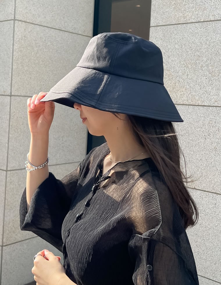 Re:EDIT UVレイヤードハット リエディ 帽子 ハット ベージュ ブラック【送料無料】 stylife-15088073 Rakuten Fashion サンプル画像3