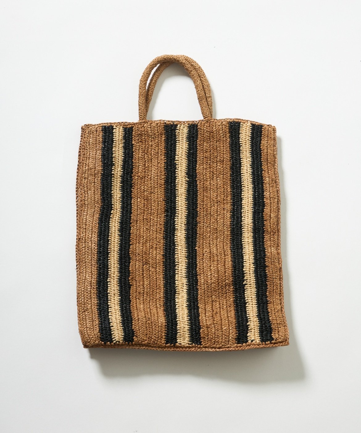【SALE／45%OFF】INED 《FAVORITE》ラフィアストライプバッグ AIRO《Camalya》 イネド バッグ かごバッグ ベージュ【送料無料】