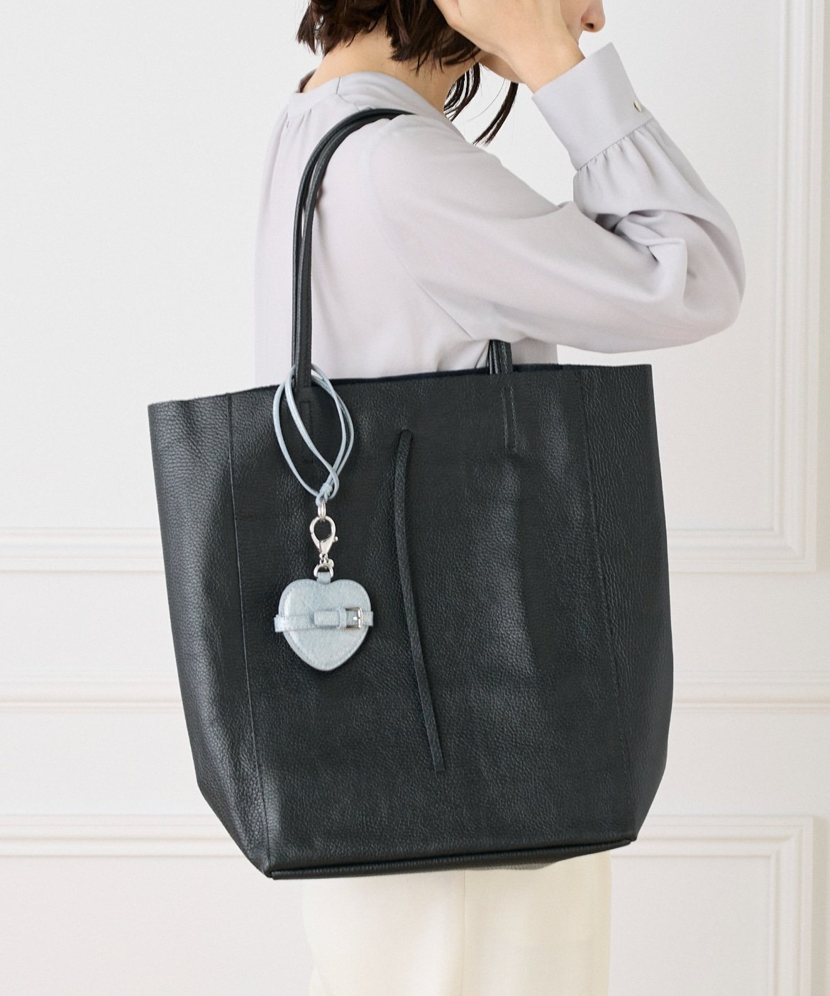 FAVORITE SUKINAMONO ビッグトートバッグ《MARLON》 イネド バッグ トートバッグ ベージュ ブラック【送料無料】