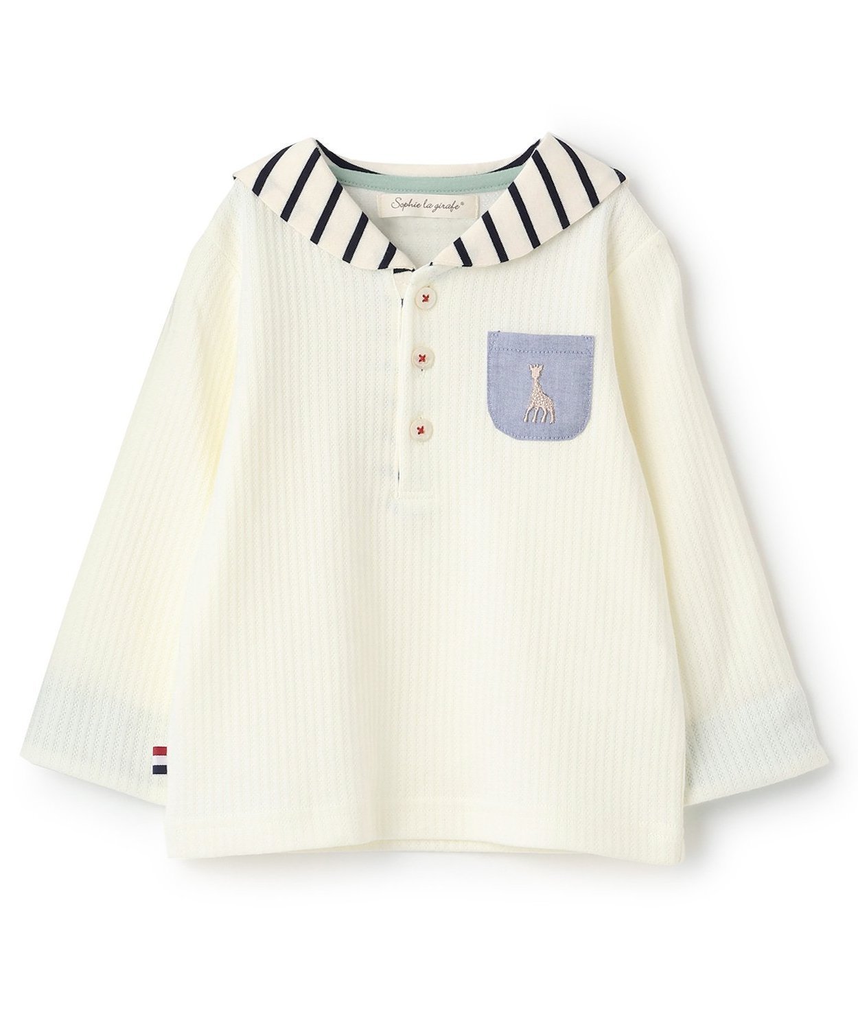 Sophie la girafe ボーダーセーラー長袖Tシャツ ナルミヤオンライン トップス カットソー・Tシャツ ネ..